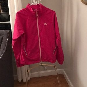Light adidas pink jacket!